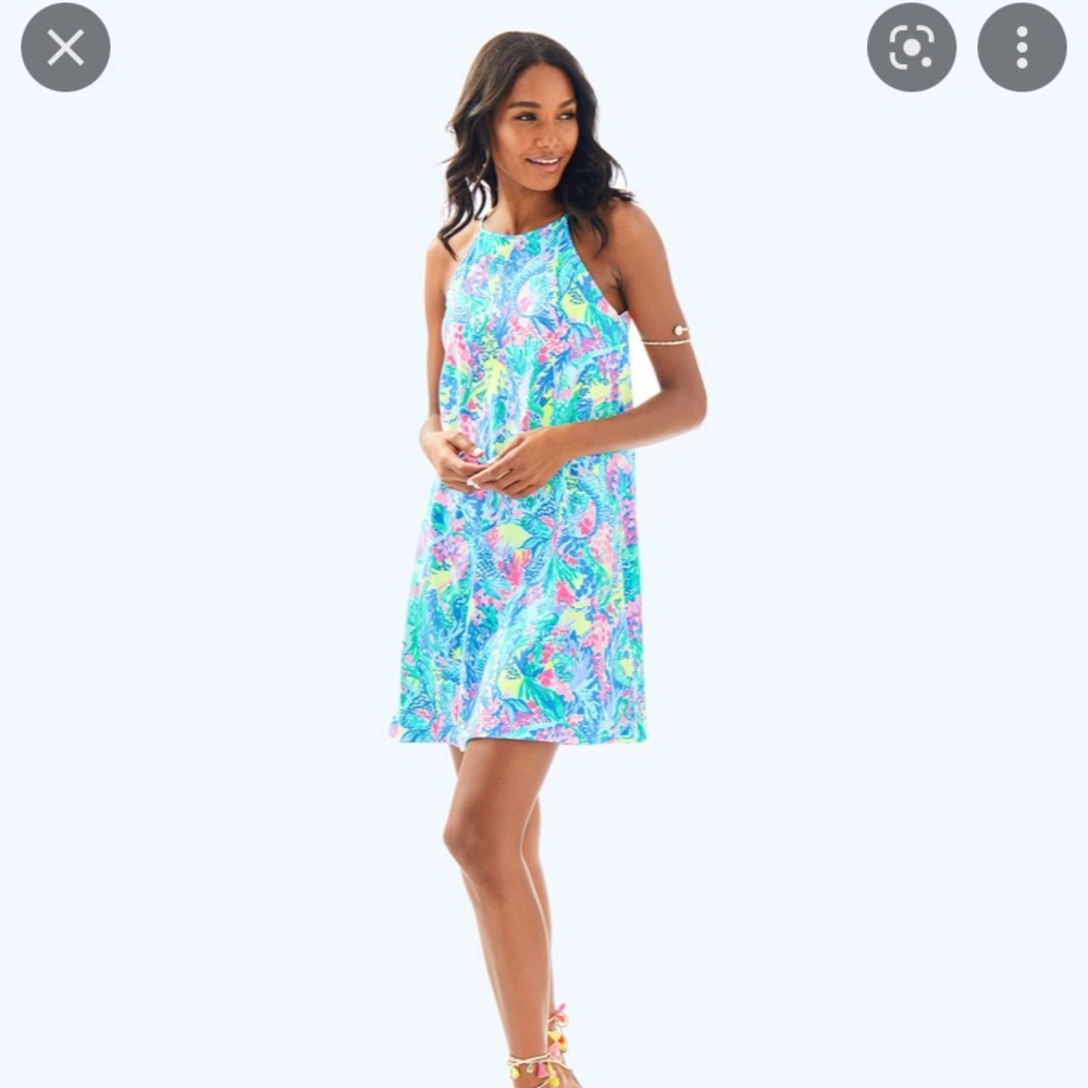 Lilly Pulitzer xl swing dress mermaid cove print